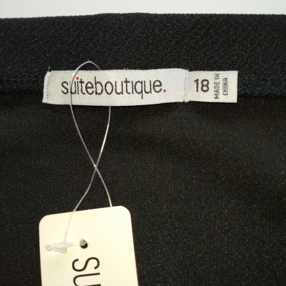 Suiteboutique Size 18 Black Pencil Midi Skirt NWT - Picture 9 of 12